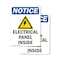 Signmission Electrical Panels Inside Sign With Symbol, 7 in W x Rectangle, Vinyl Decal OS-2PACK-NS-D-710-V-11674 - alternate 1